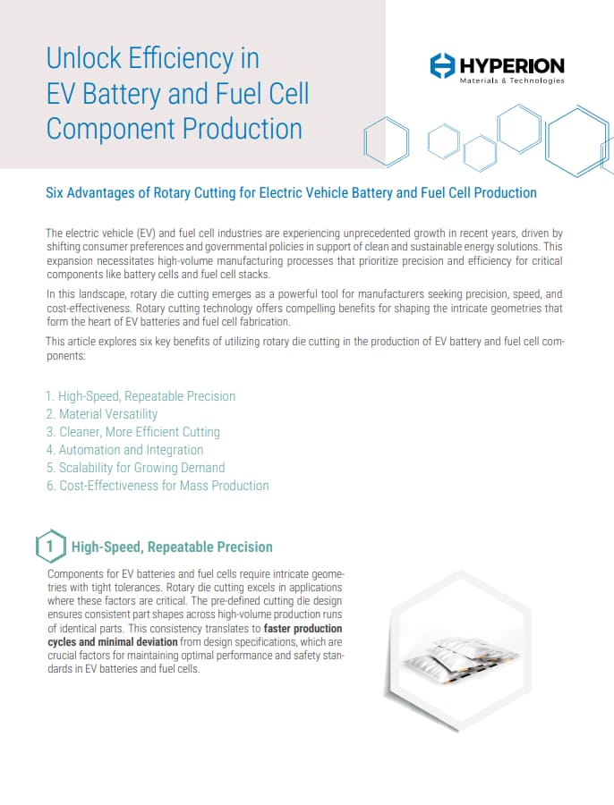 Electric Vehicle Battery & Fuel Cell Production