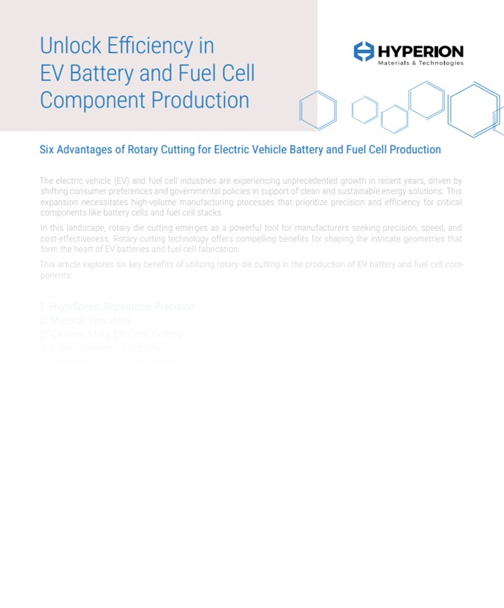 Electric Vehicle Battery & Fuel Cell Production