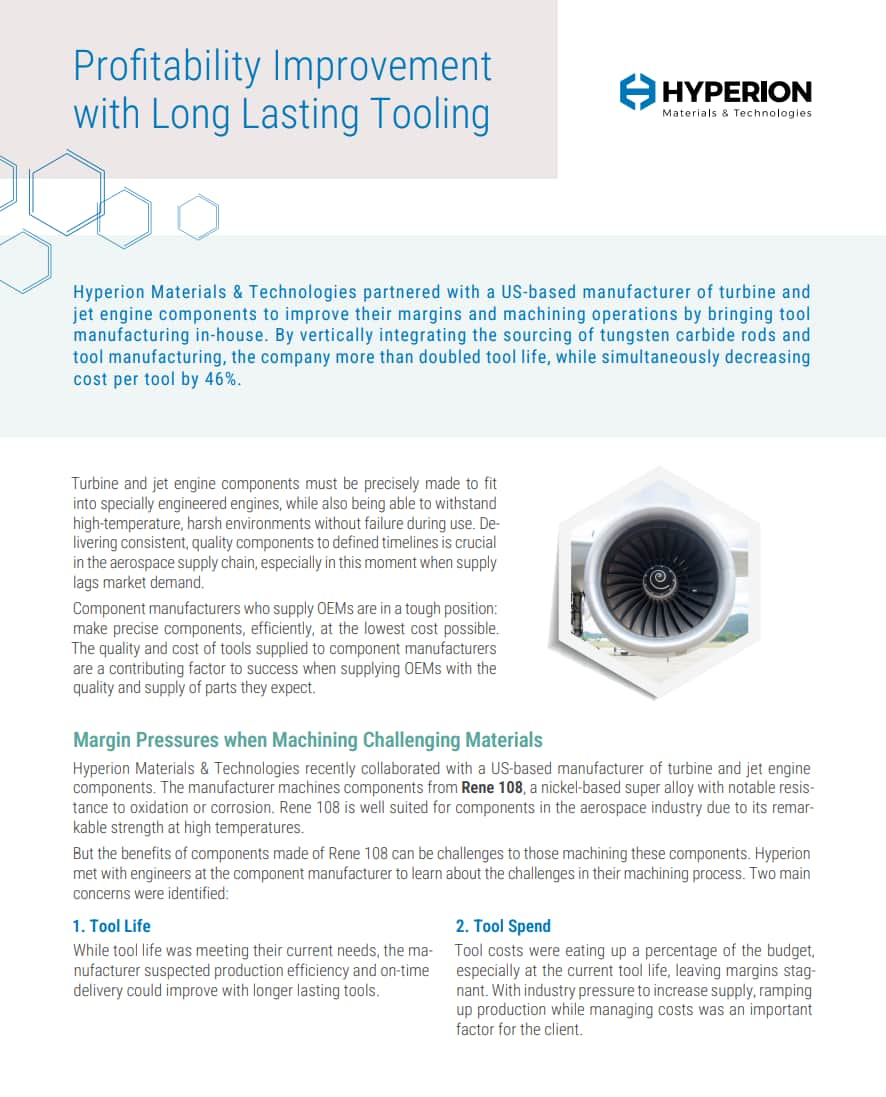 The Right Carbide for Superalloys