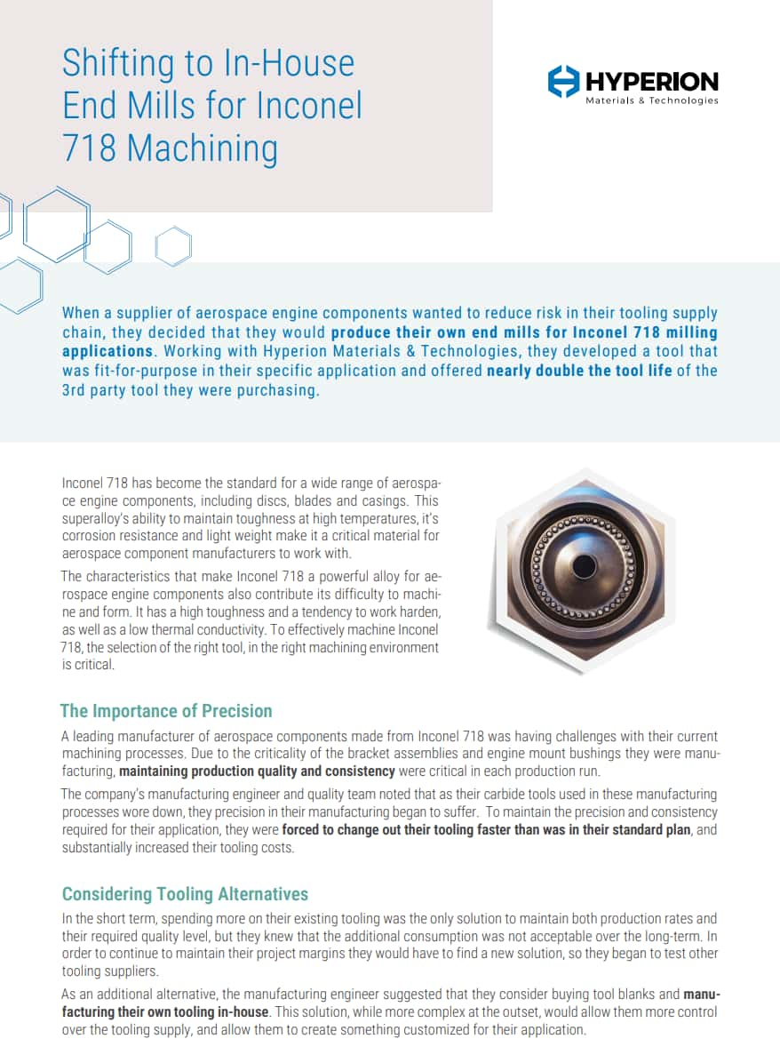 Inconel 718 Machining