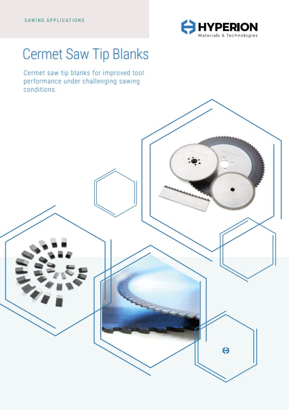 Cermet Saw Tip Blanks Catalog